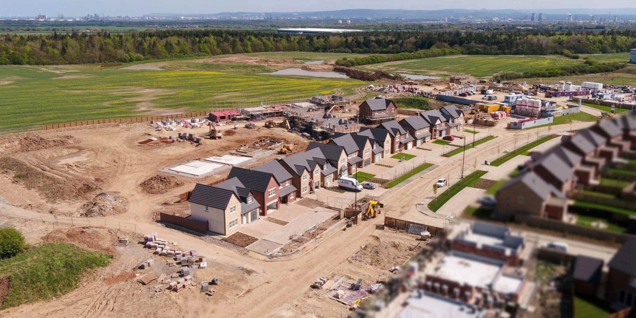 New aerial images show the progress of Story Homes’ exclusive