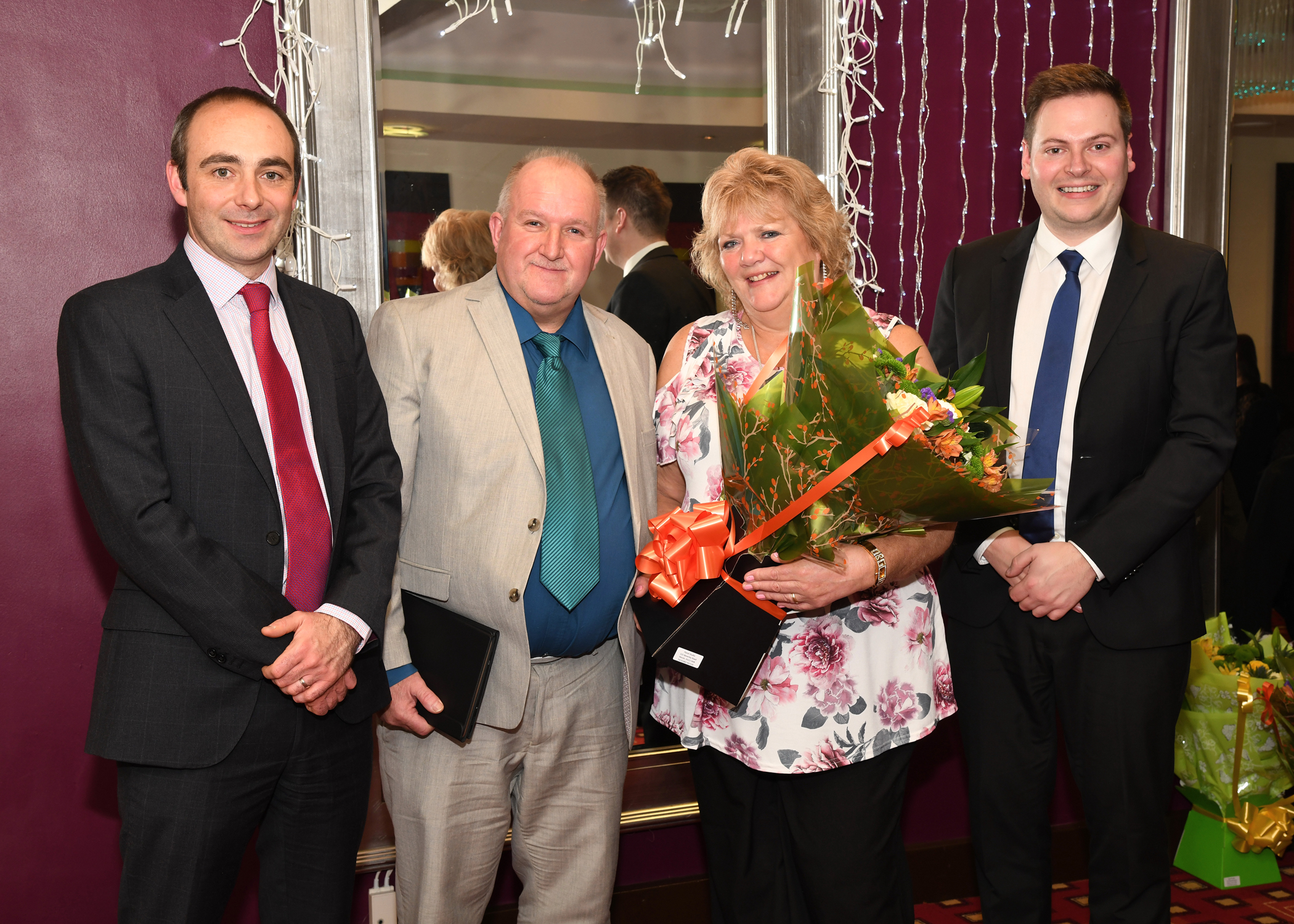 Stephen Smith recieves his Long Service Award for 45 years at EYMS