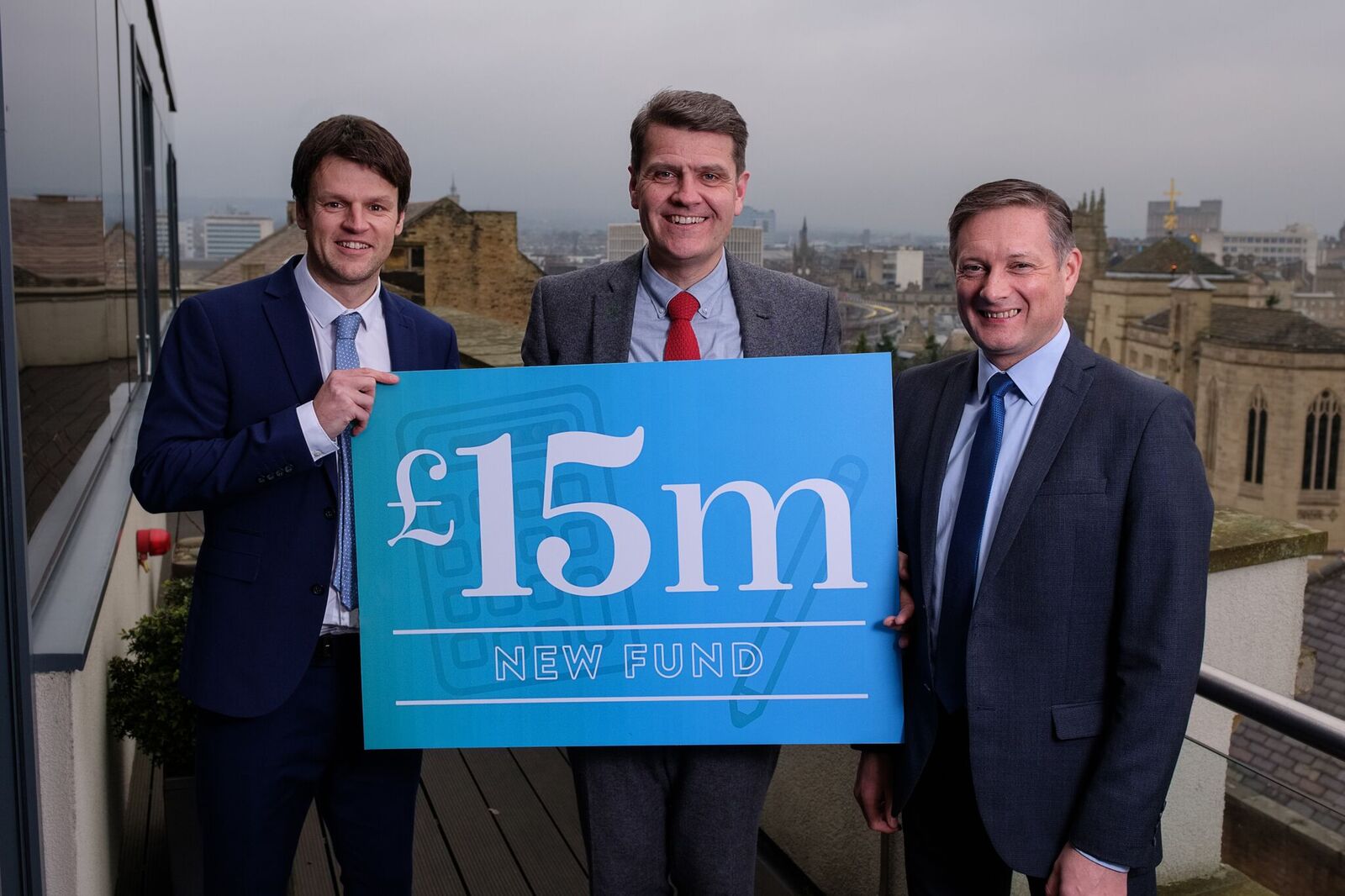 Business Enterprise Fund (l-r) head of marketing Nicolas Kendall, chief executive Steve Waud and head of investment Simon Jackson