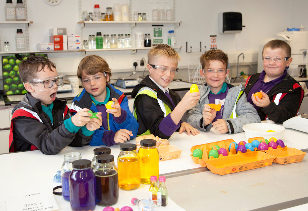 PUPILS GET HANDS-ON SCIENCE LESSONS AT CHEMICAL COMPANY