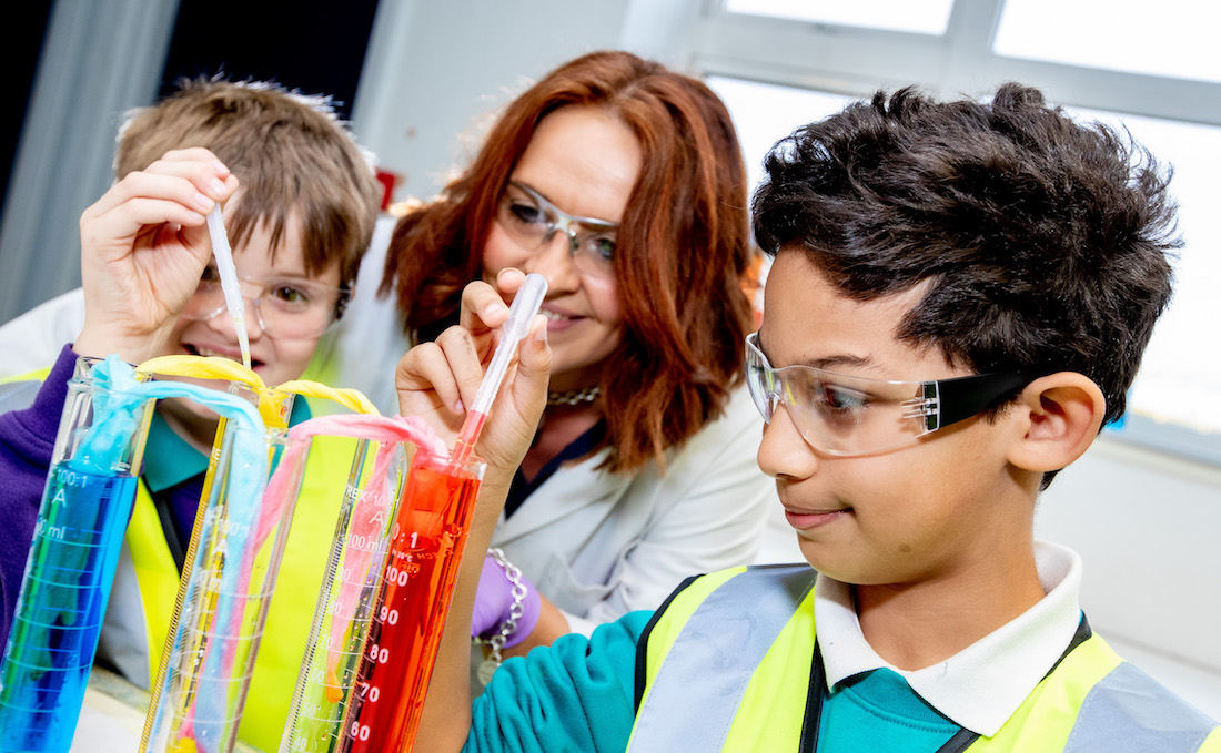 Sutton in Craven Community Primary School pupils at Airedale Chemical copy