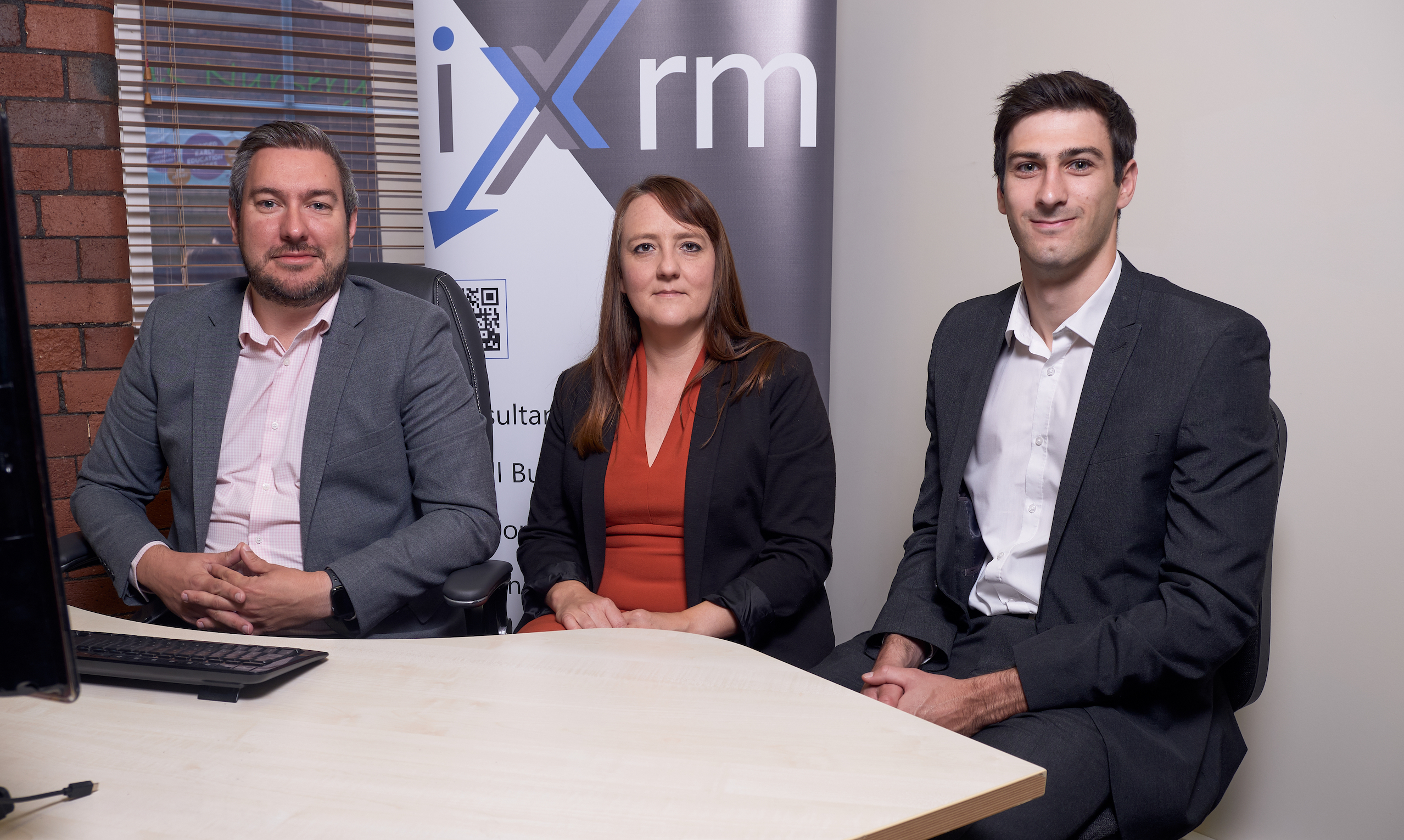 IXRM's Dave and Karen Cockermouth with BEF investment manager Doug Heseltine