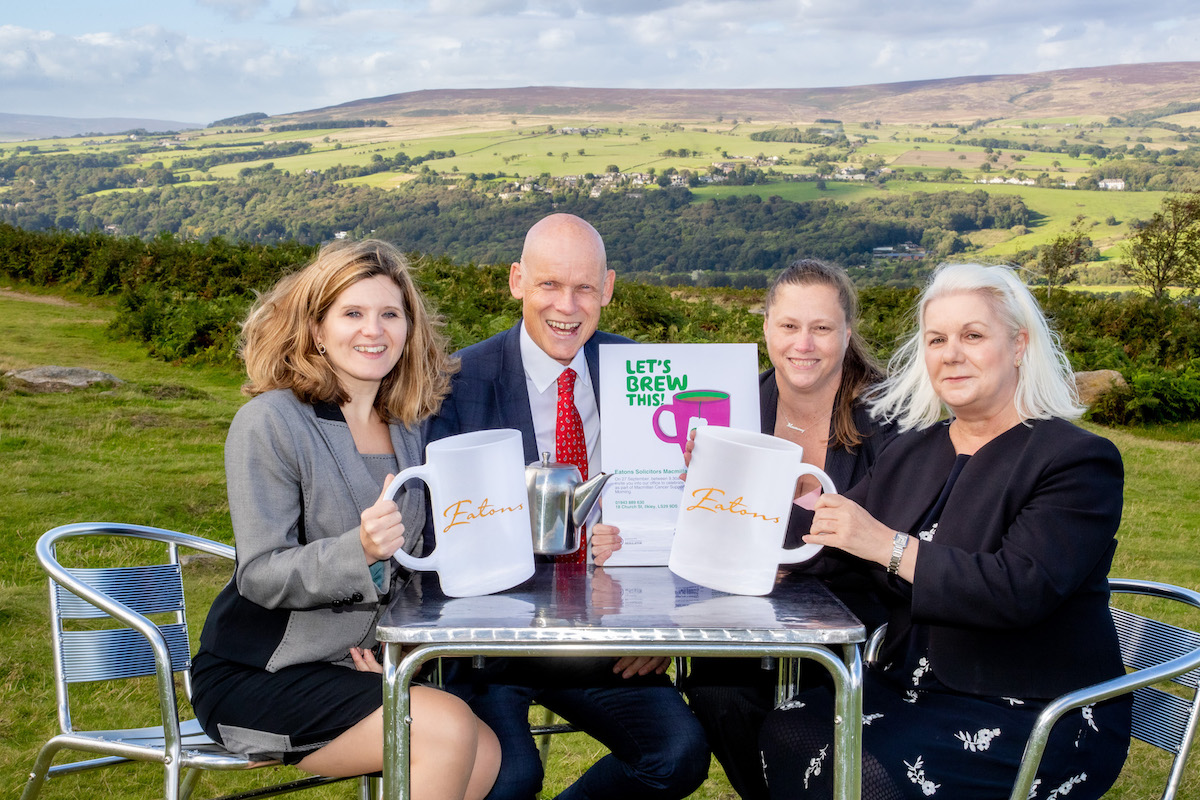 The Eatons team celebrating the Ilkley one year anniversary! (L-R) Claire Roberts, Graeme Brown, Julie MacGregor and Susan Hartley copy 2