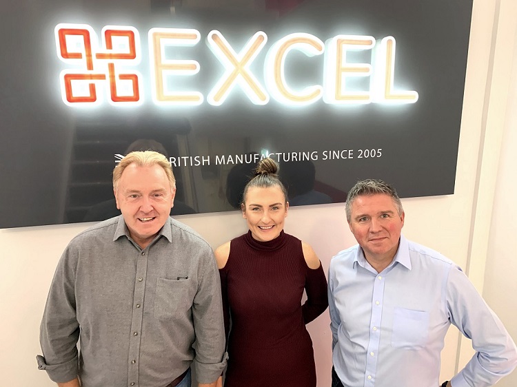 L-R - Stephen Halliwell, director, Ruby Ribbons, account manager, Nathan Schofield, director