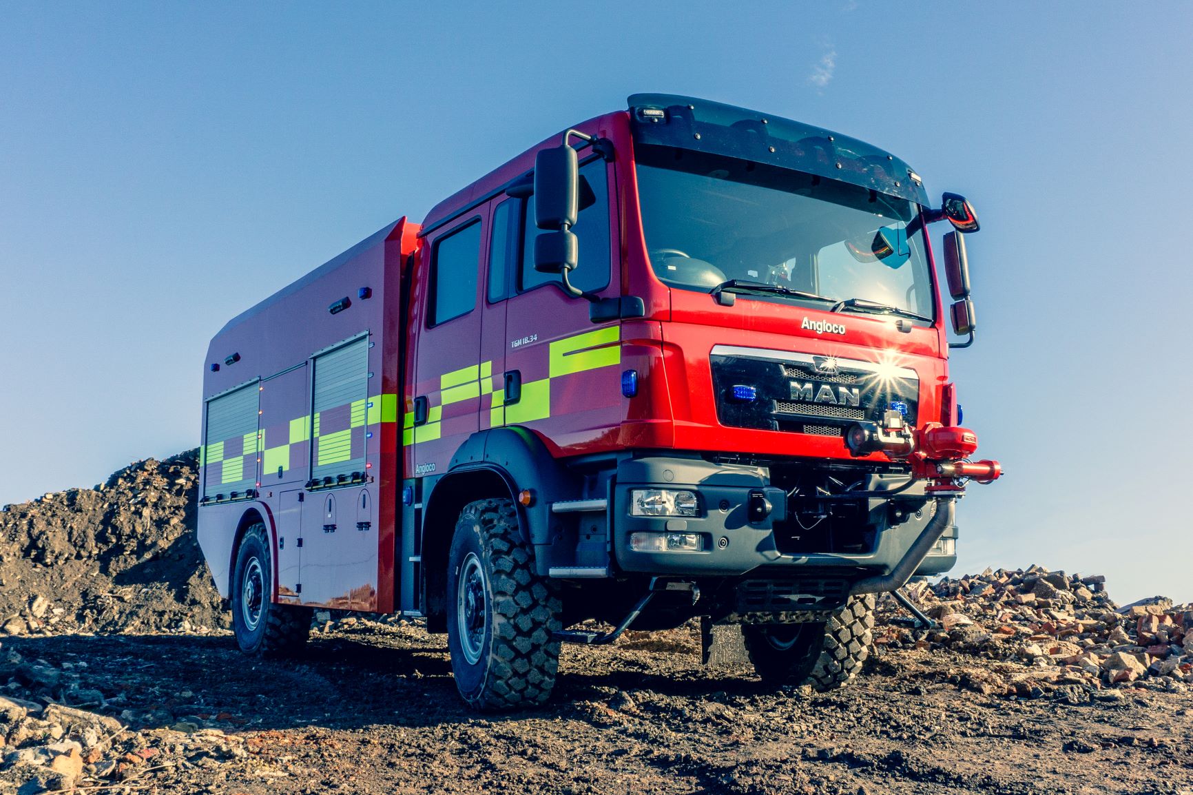 Angloco manufactured fire vehicle