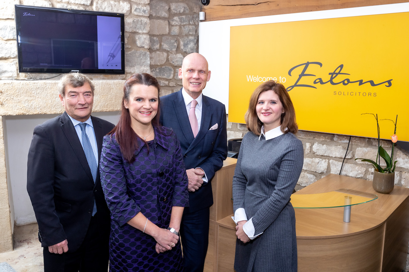 (L-R) David Butterfield, Jennifer Bateman, Graeme Brown and Claire Roberts from Eatons Solicitors copy