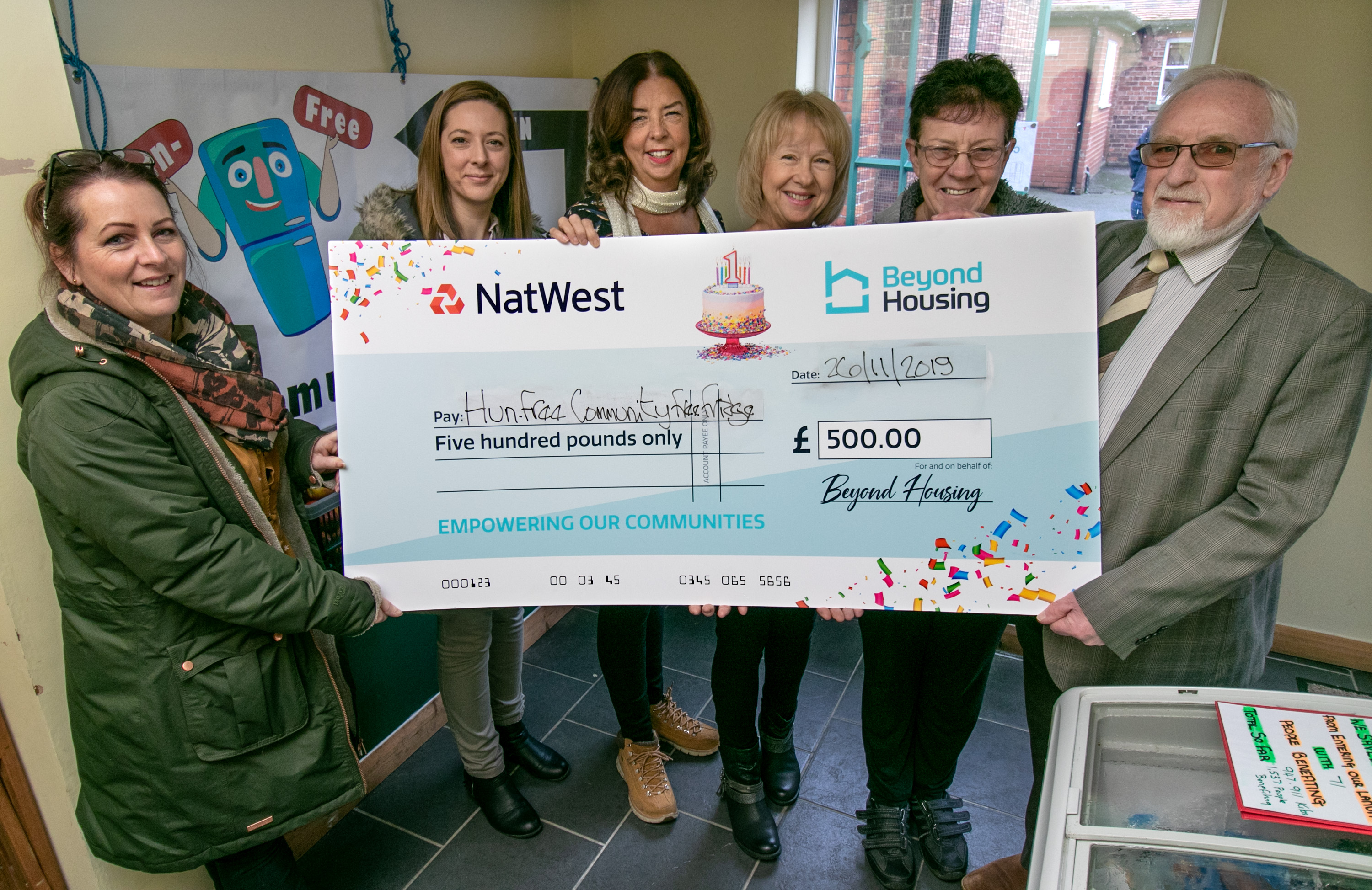 Charity Cheques Hunmanby Community Fridge A ka