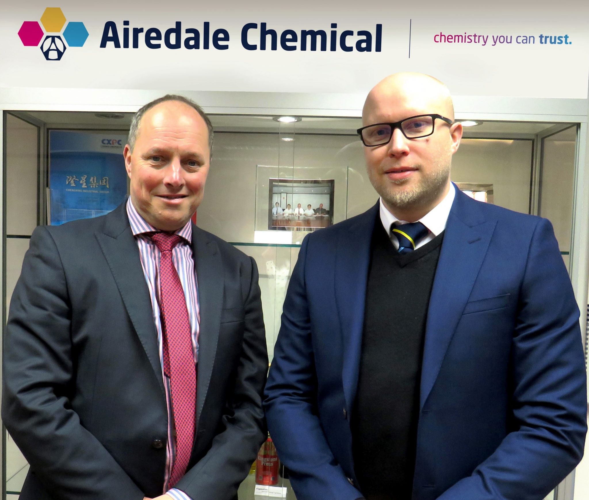 (L-R) Marc Ballmann account manager at BRB International and Daniel Marr commercial director at Airedale Chemical[7][2]