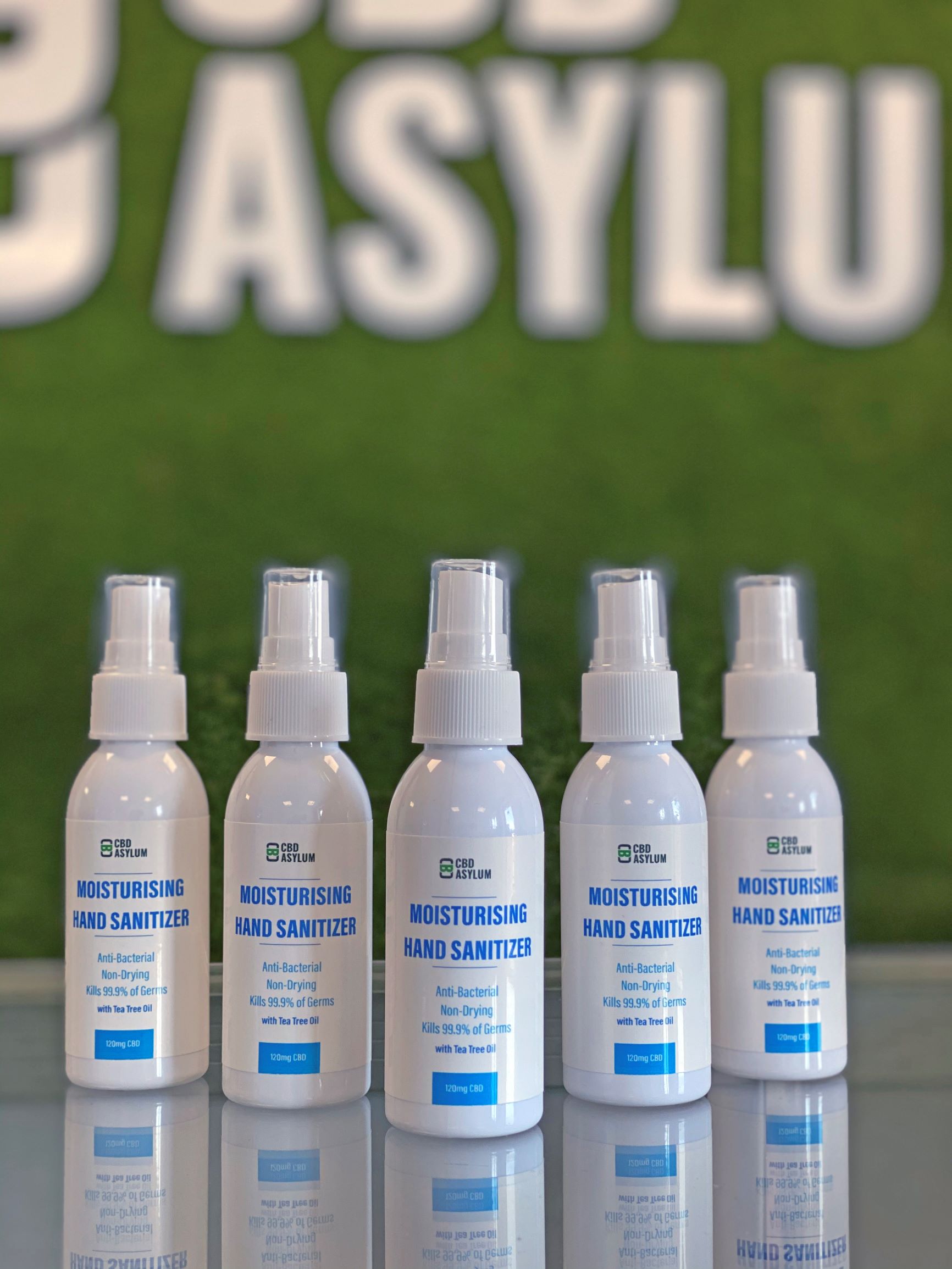 CBD Asylum's hand sanitizer