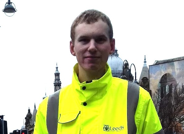 Stuart doing work experience at Leeds City Council 1