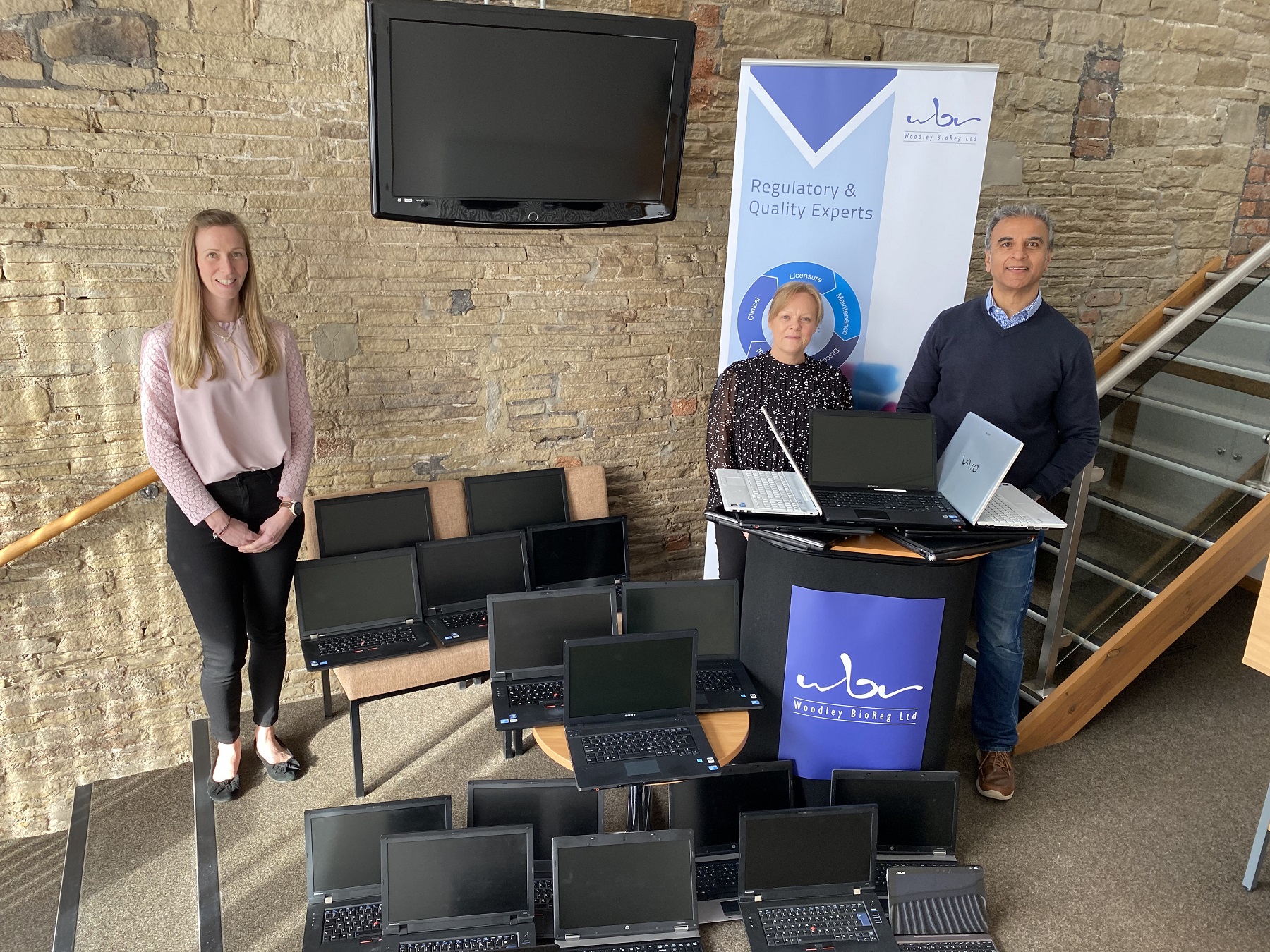 from left to right Michelle Hirst, CMC quality consultant, Jo Priestley, administration manager, Ash Ramzan, founder and principal consultant-e826362b