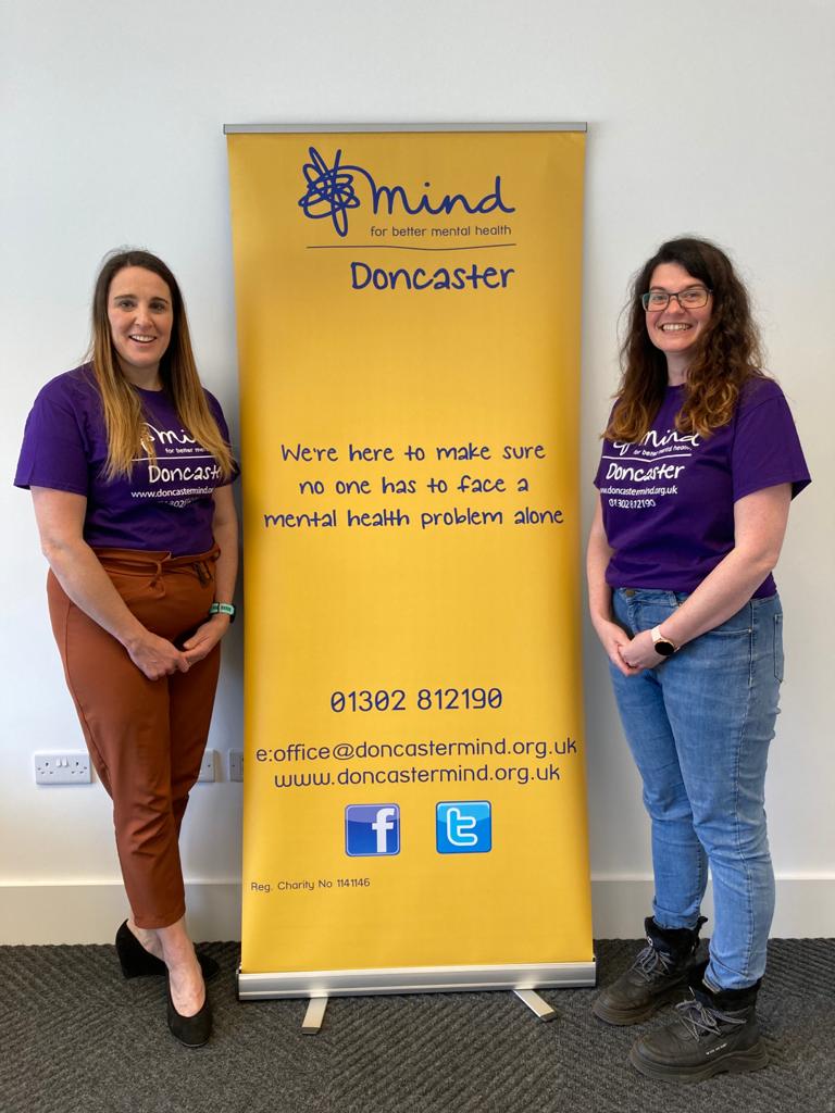 (L-R) Laura Arthur - Finance and Fundraising Manager, Jenni Hall - Wellbeing Group Coordinator -d204c2d7