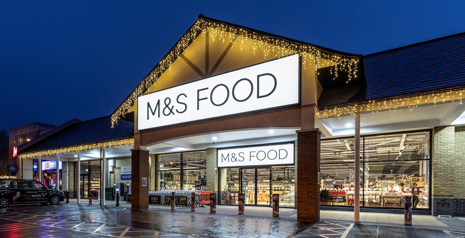 The striking signage at M&S Staines Widd Signs-a11cd1b1