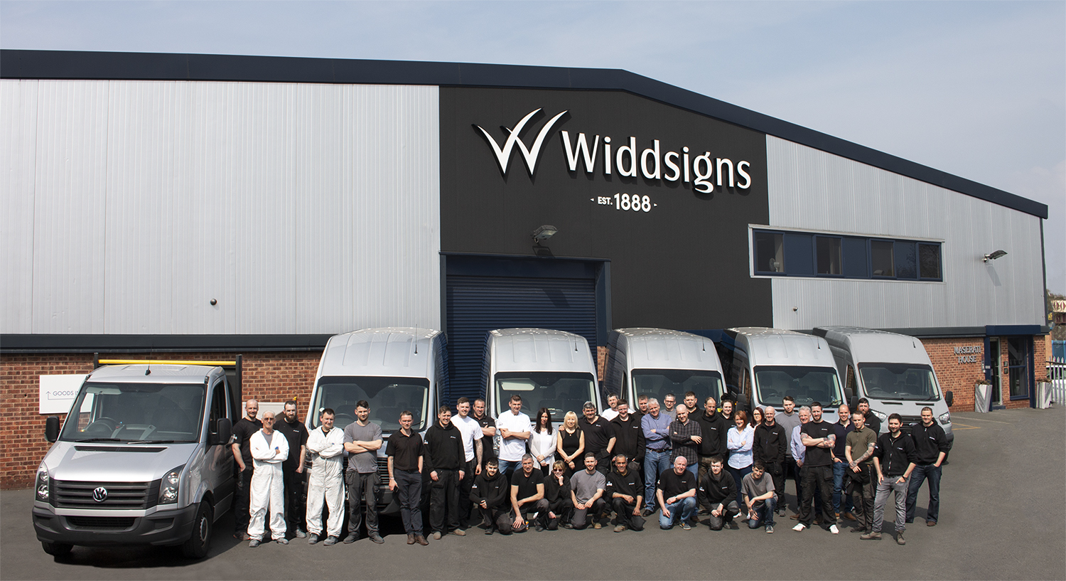 Some of the Widd Signs team in front of the Leeds headquarters (1)-561c2d6b