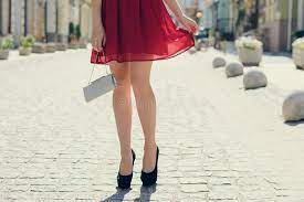 red dress